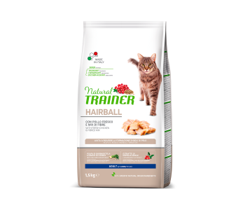 NT Cat Hairball Chicken 1.5kg – с пиле